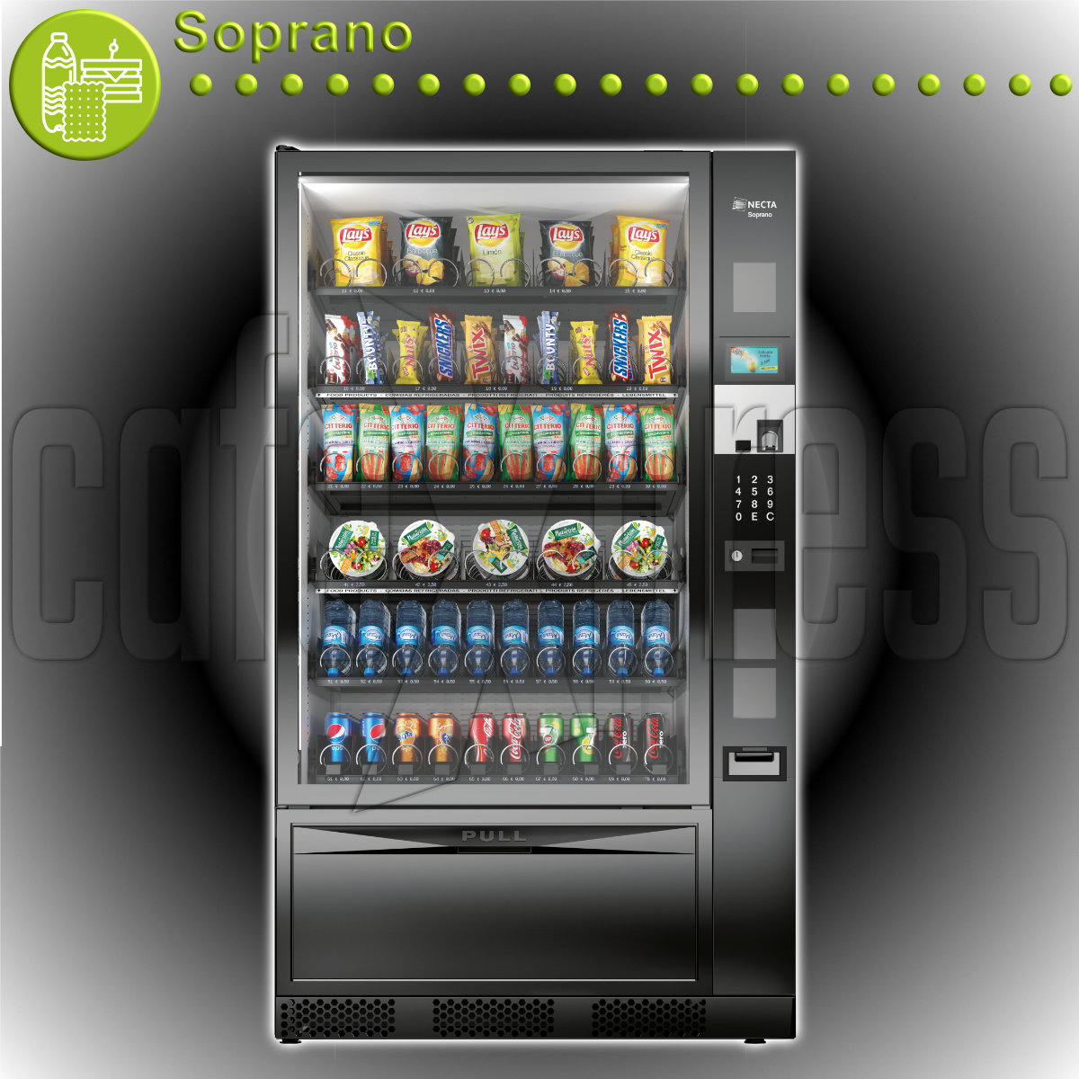 Necta SOPRANO Snack & Cold Drink Vending Machine